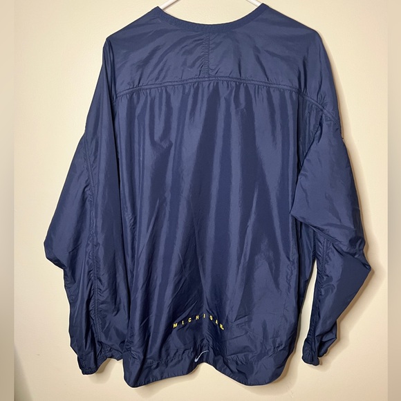 Vintage  Nike Team Michigan Wolverines pullover windbreaker jacket size Large - Picture 4 of 8